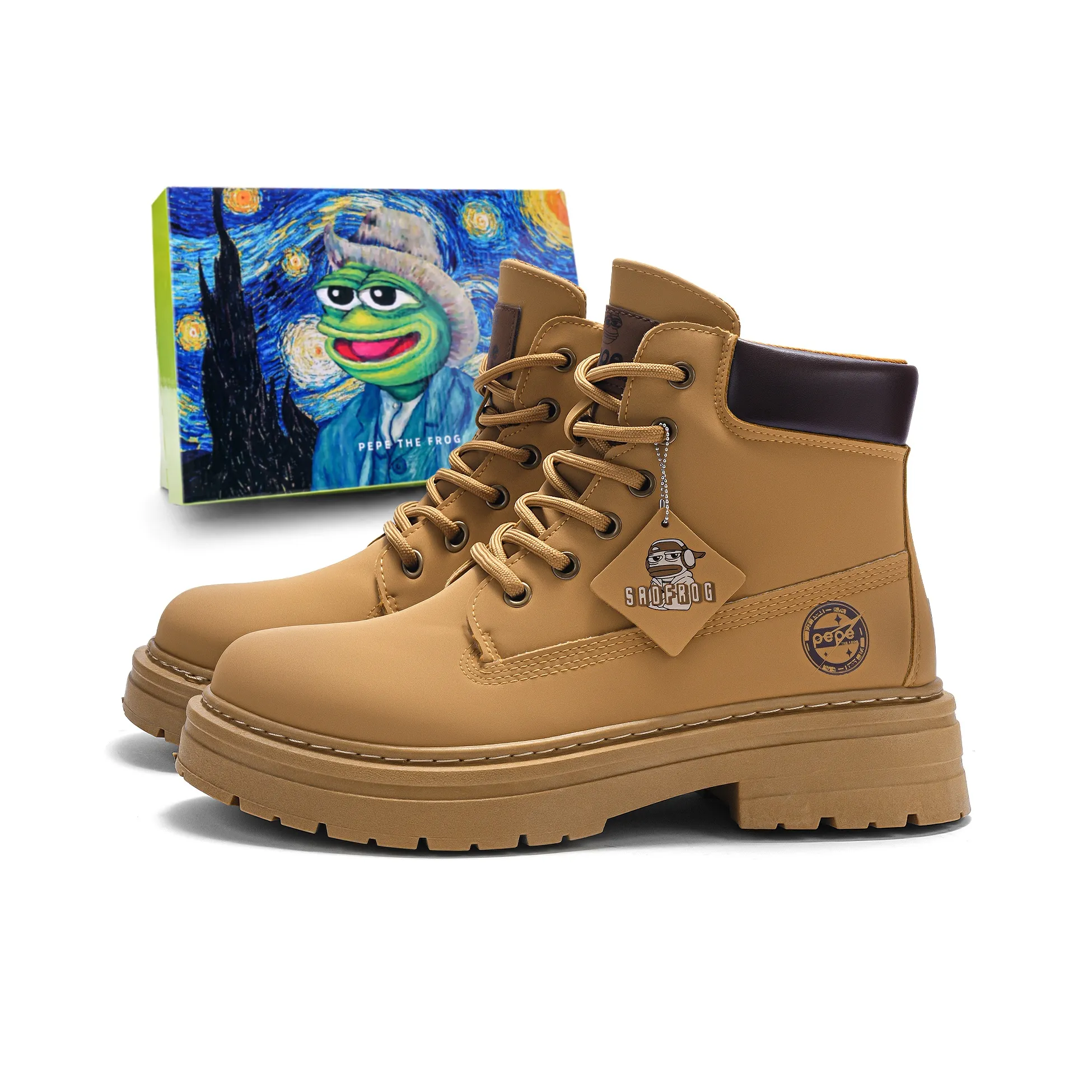 Pepe the Frog Короткий Мартин Boot Унисекс