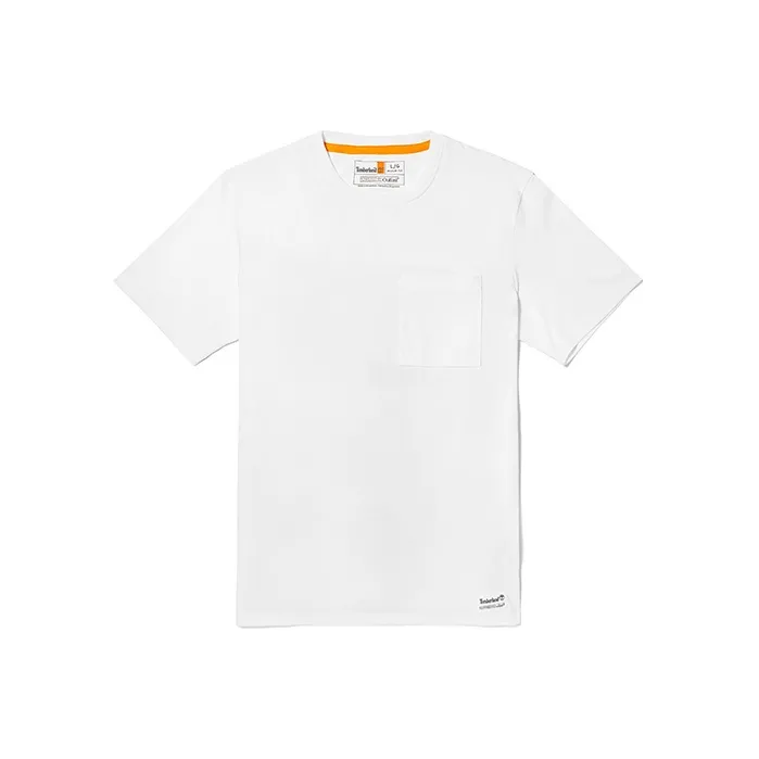 Timberland Set in Sleeve T Shirt Men's White