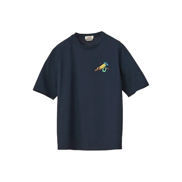 HERMES T Shirts Men's Dark Blue