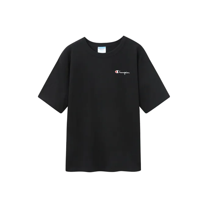 Champion T-Shirt Unisex Black US Version Чемпион T-Shirt Унисекс Черный Версия для США