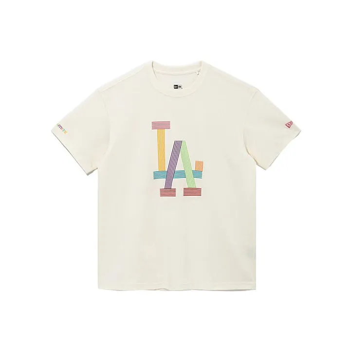 New Era T Shirts Unisex Beige