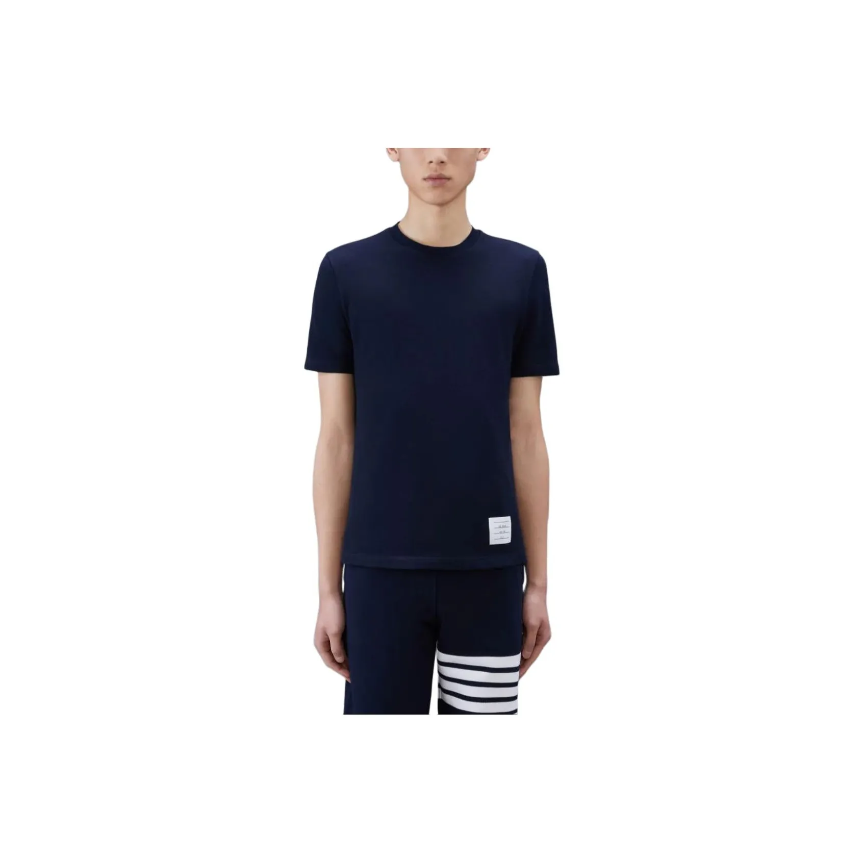 THOM BROWNE Classic Pique 4 Bar T Shirt