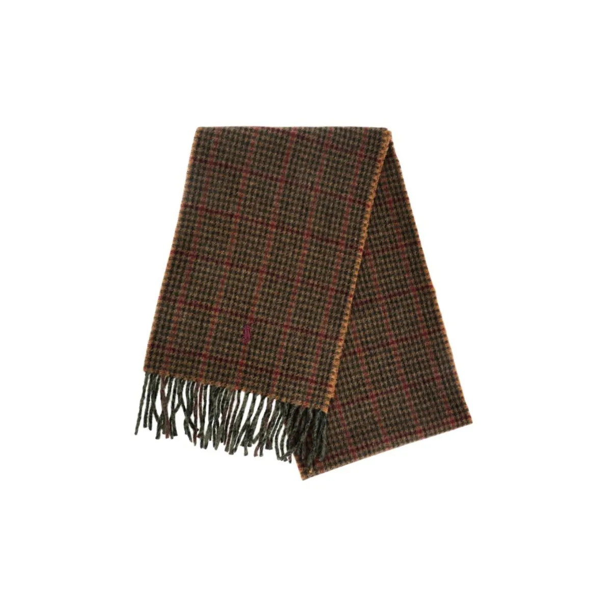 Шарфы Polo Ralph Lauren Wool Knit Унисекс Коричневый