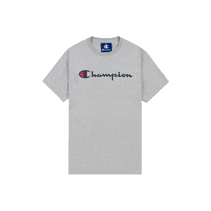 Champion T-Shirt US Version Unisex Light Gray Чемпион T-Shirt США Версия Унисекс Светло-Серый