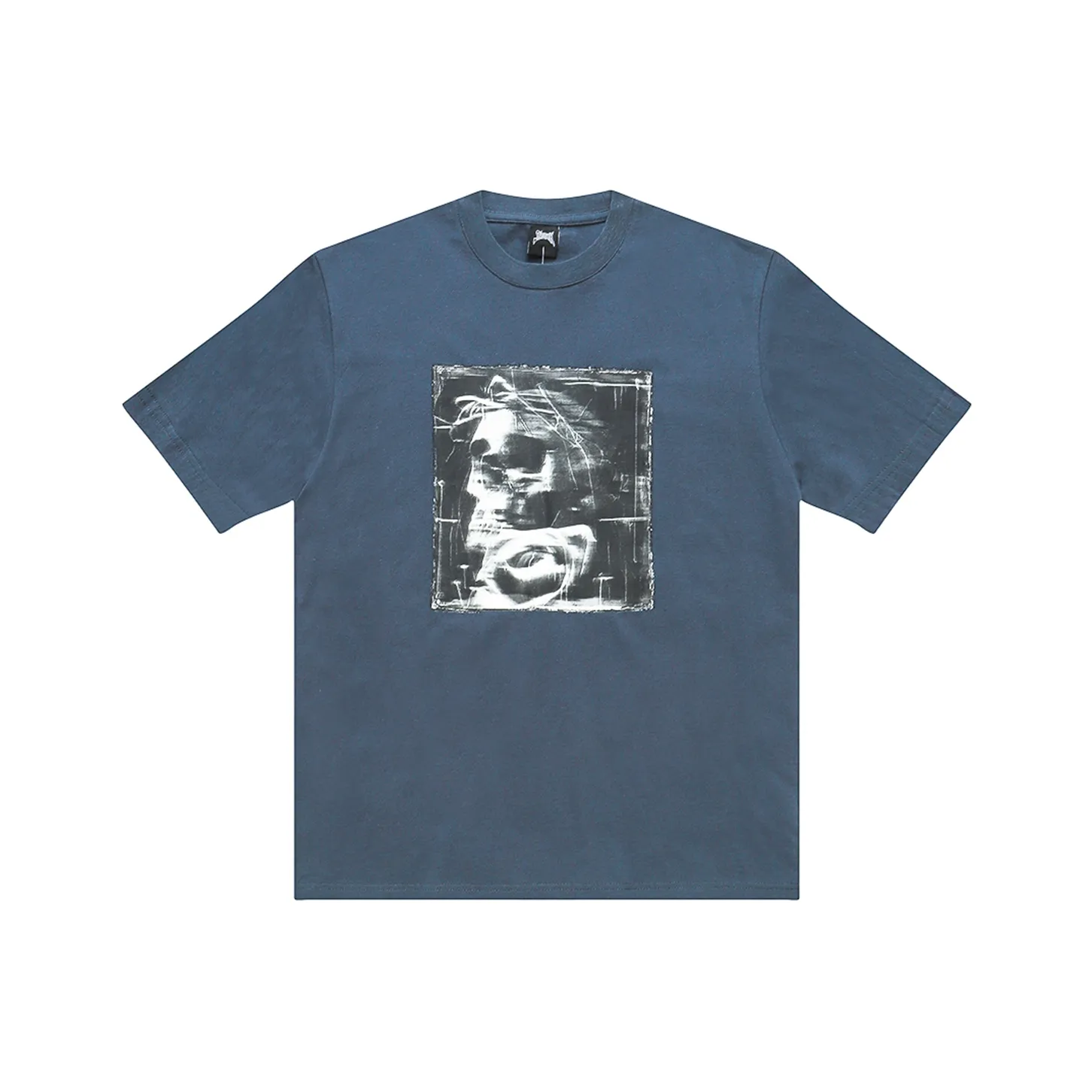 SKUNK GALLERY Short-Sleeved T-Shirts Unisex Washable Vintage Blue