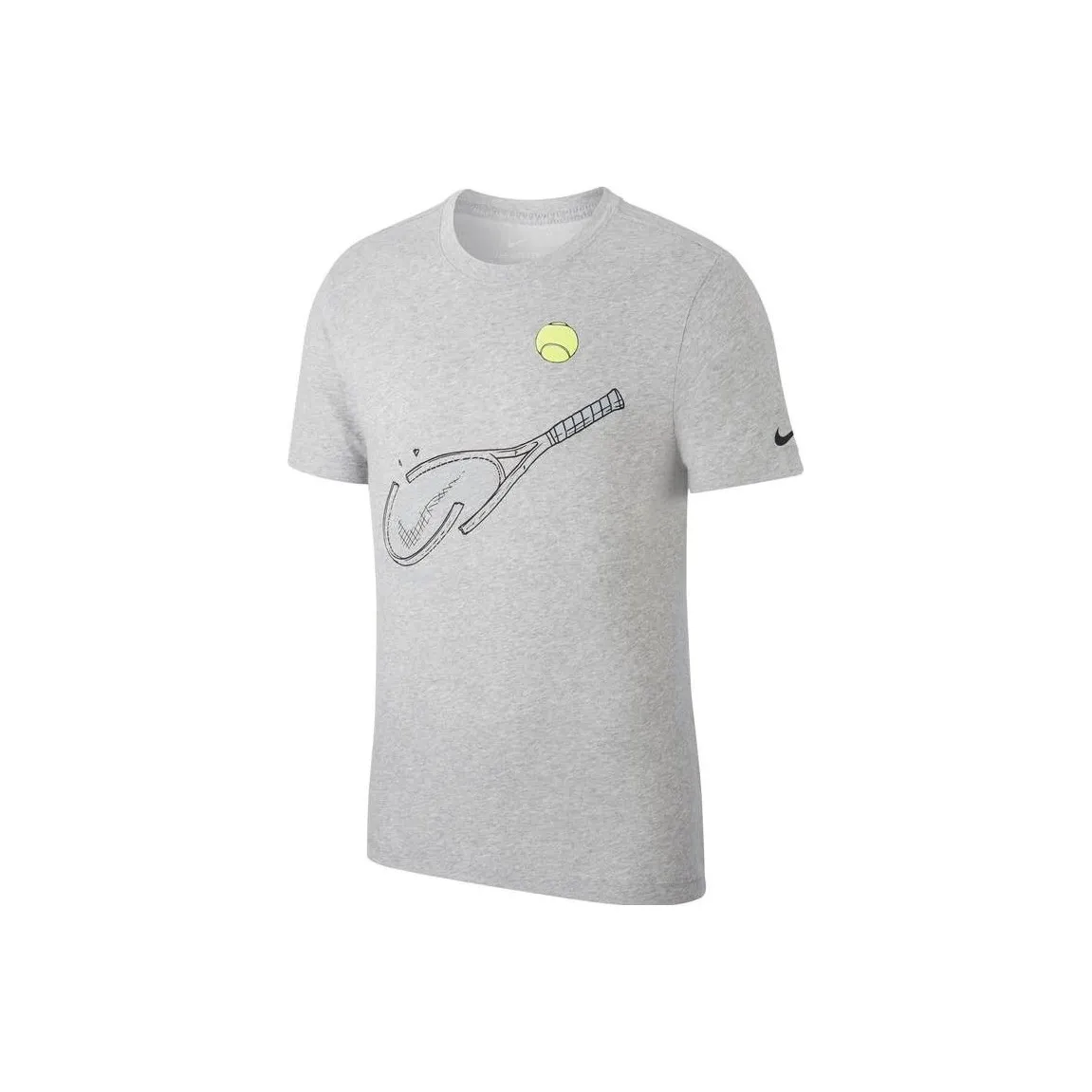 Nike Темно-серый Мужской T-рубашки