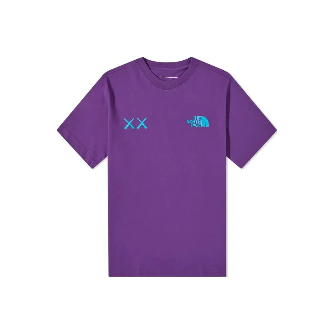 The North Face x KAWS совместная футболка Мужская Фиолетовая