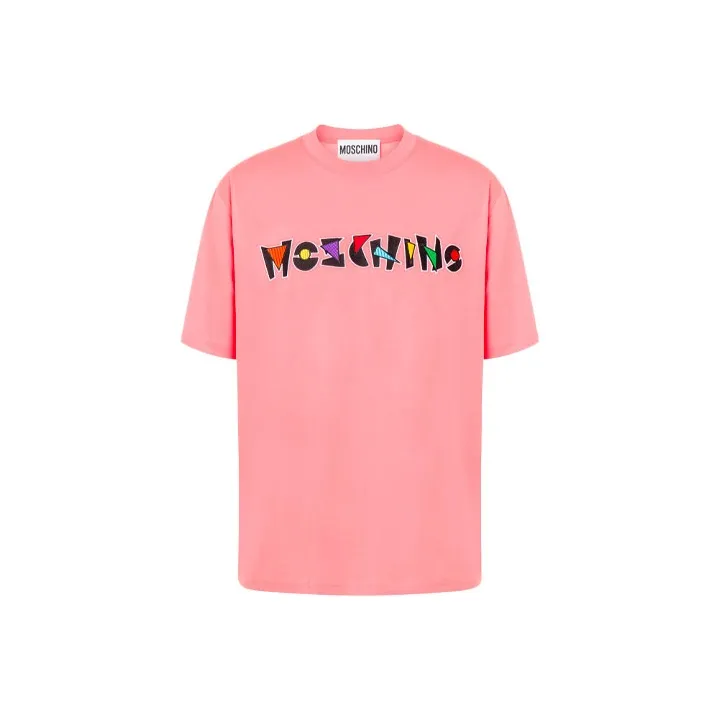 MOSCHINO Розовые Мужские T-рубашки
