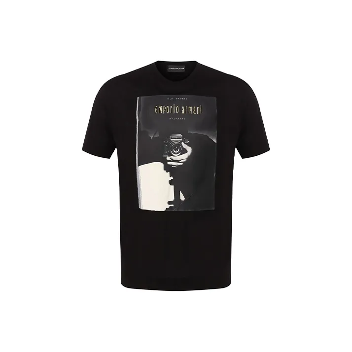 EMPORIO ARMANI Черные Мужские T-Рубашки