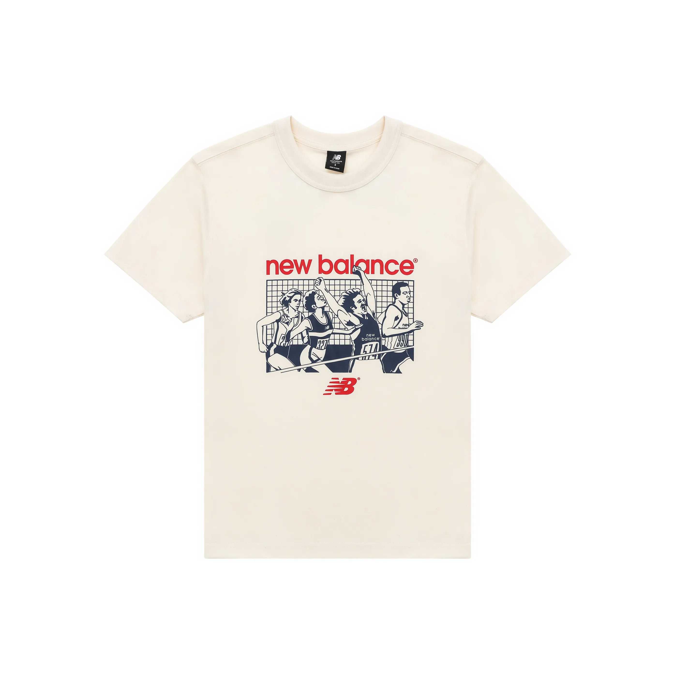 New Balance Drop Shoulder Sleeve T Shirt Men's Ivory
