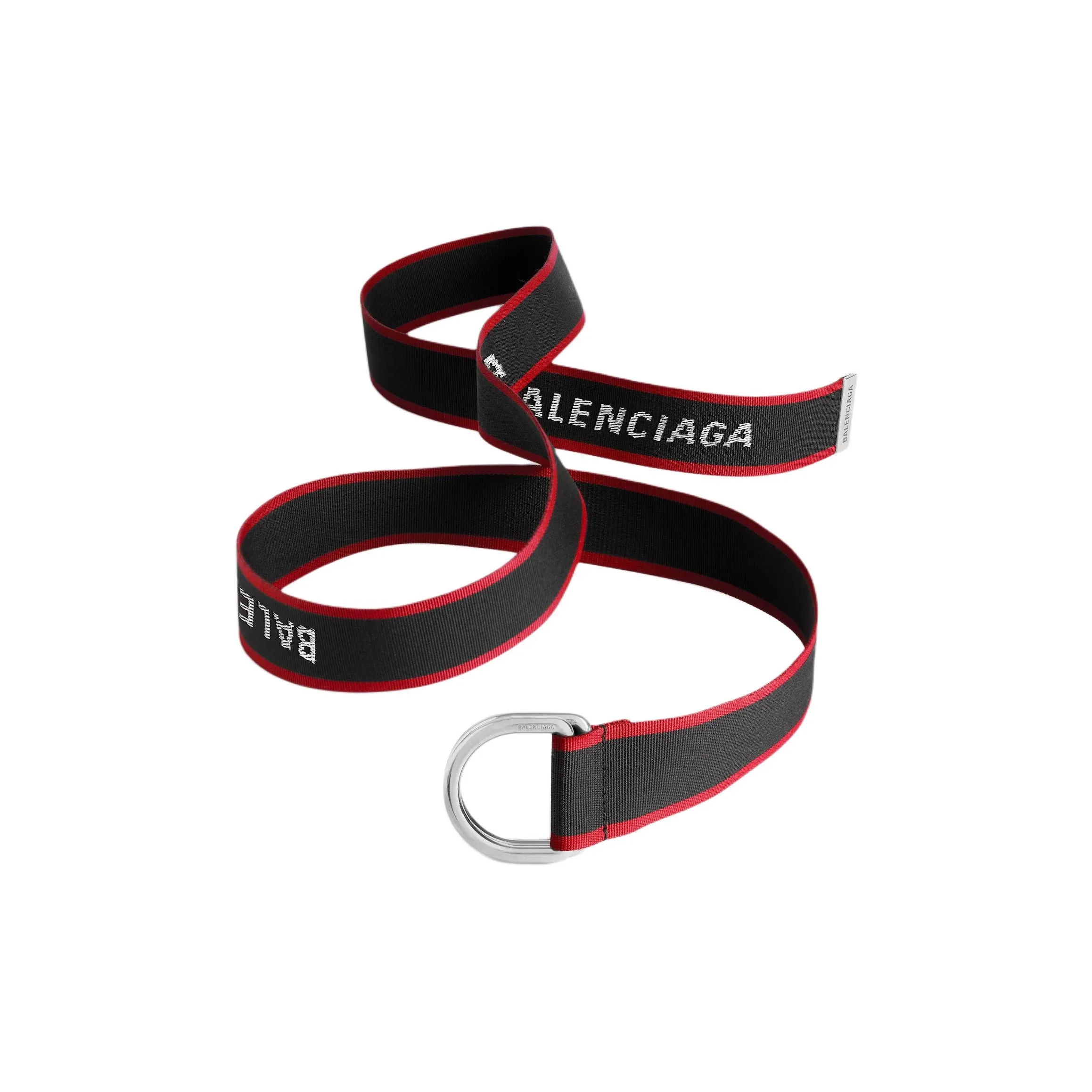 Balenciaga Полиэстер Ремень Мужской Черный Ширина 4,1CM