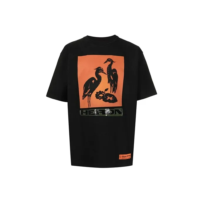 HERON PRESTON Мужские черные рубашки T
