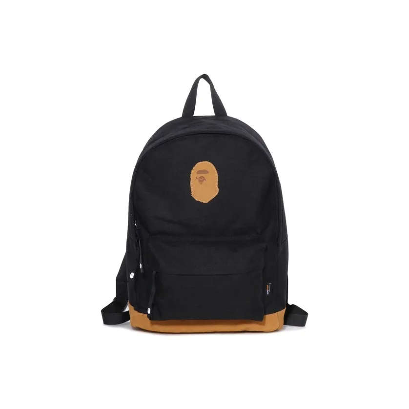 A BATHING APE Смешанный материал Рюкзак Стандартный Унисекс Черный Темно-синий Синий Бежевый Желтый