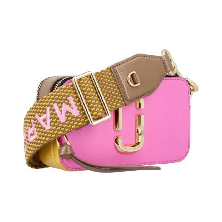 MARC JACOBS The Snapshot Logo Plaque Crossbody Bag