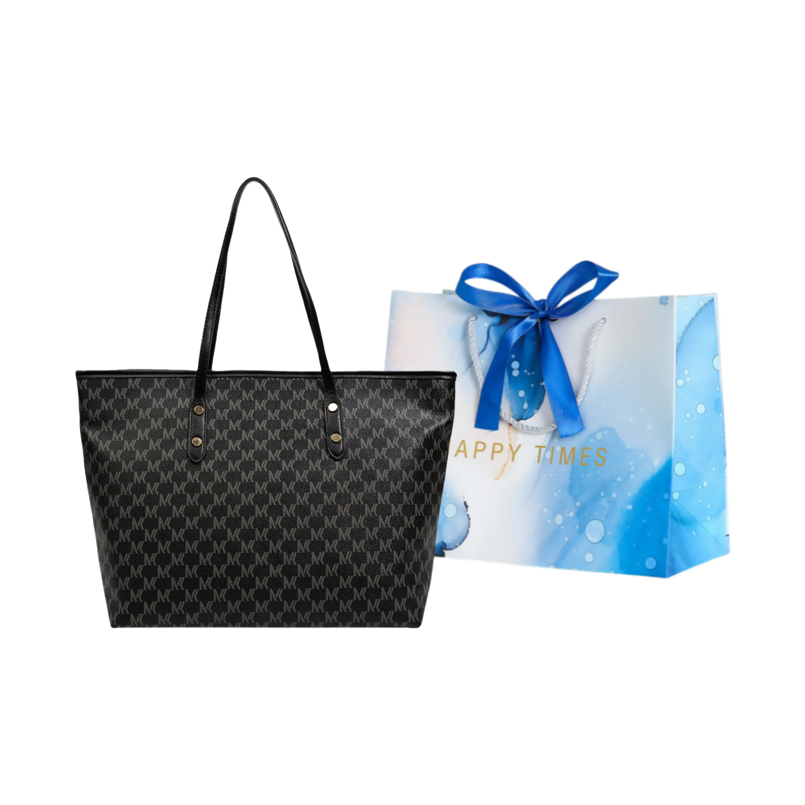 ROUNDOT PU Tote Bag, Shopping Bag, Shoulder Bag Regular Women's Multicolor