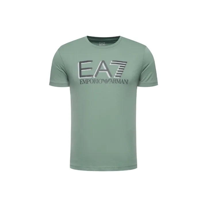 EMPORIO ARMANI Мужская футболка лесного зеленого цвета