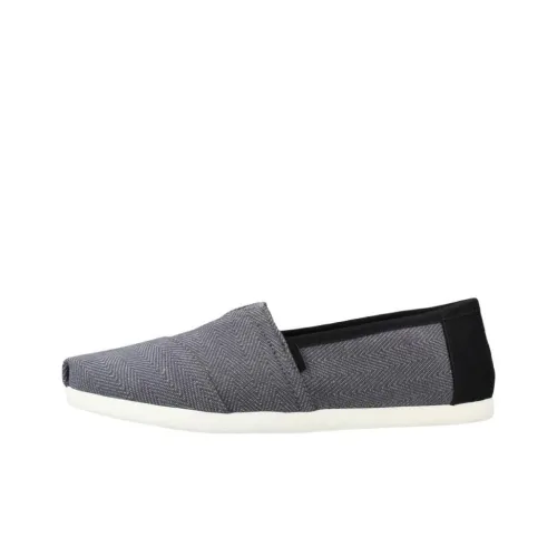 Toms Мужские повседневные туфли Low Top Серый Черный Мужские