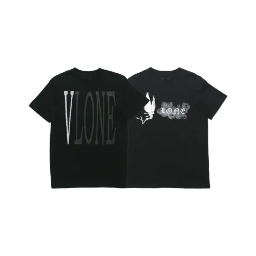 VLONE Big Logo Series 2 шт. Черные Унисекс Т-рубашки
