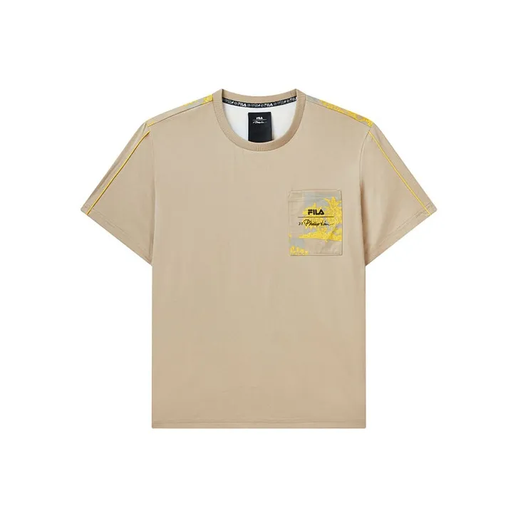 FILA 3,1 Phillip Lim Collaboration Collection T-Shirt Мужской Светло-Коричневый