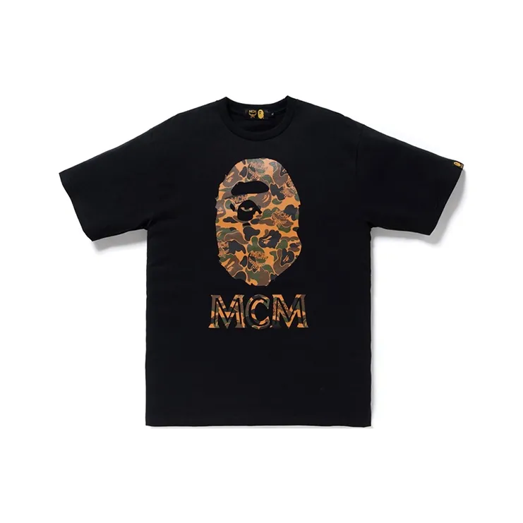 Bape X Mcm Camo Ape Head Tee