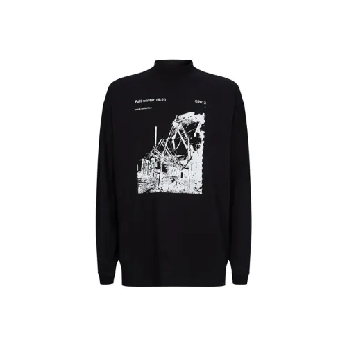 Off Белый FW19 Черный Унисекс Т-рубашки