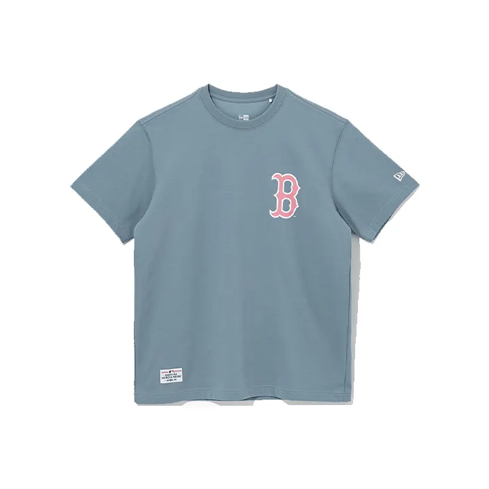 New Era Серый Синий Мужская Футболка