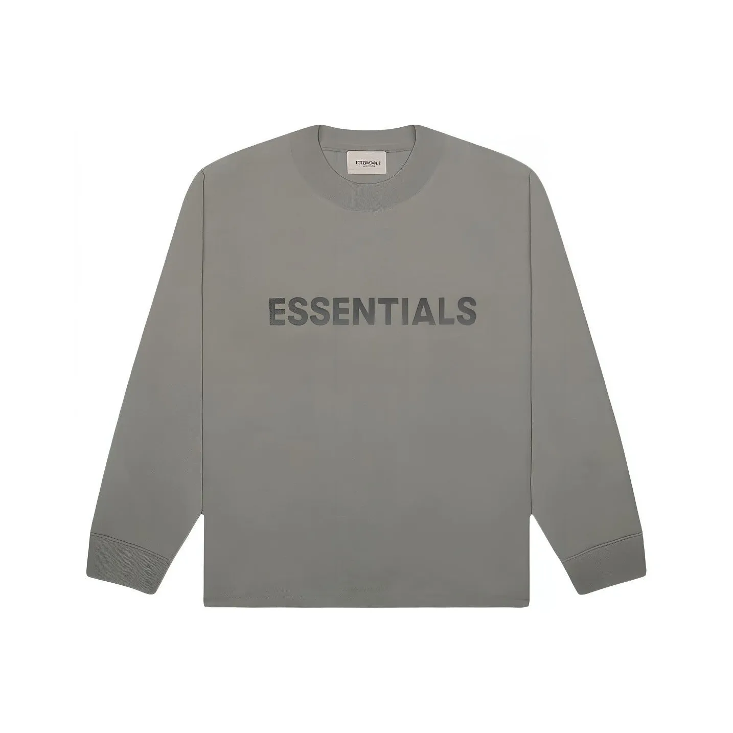 Fear Of God Essentials 3D Silicon Applique Boxy Long Sleeve T Shirt