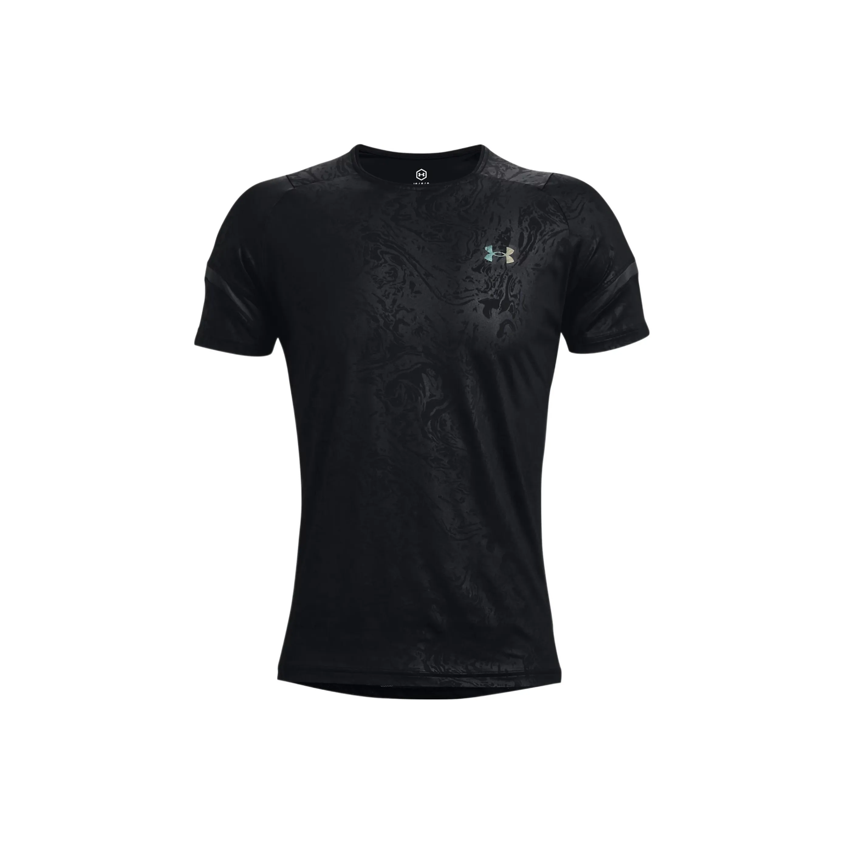 Under Armour RUSH Set in Sleeve T Shirt Men's Black