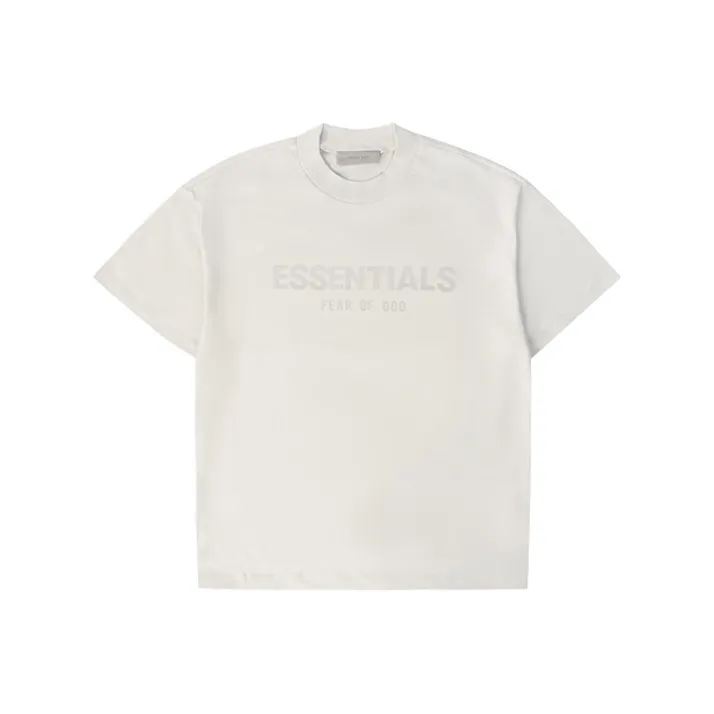Fear Of God Essentials T-Shirt Унисекс Серый Бежевый