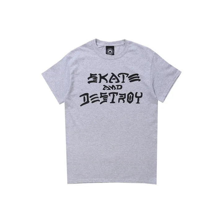 Thrasher T-Shirt US Version Unisex Gray Thrasher T-Shirt US Version Унисекс Серый