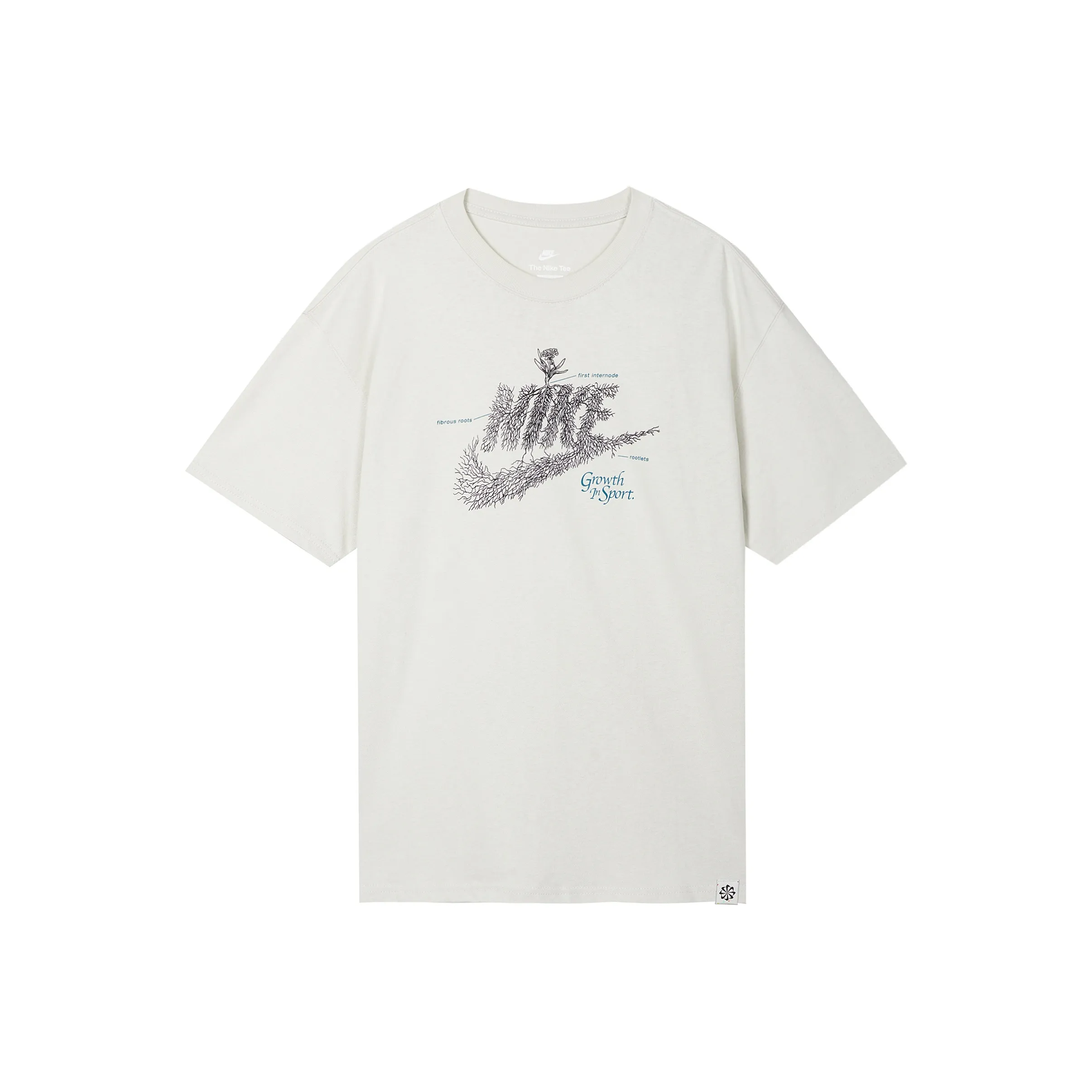 Nike T Shirts Men's Light Bone