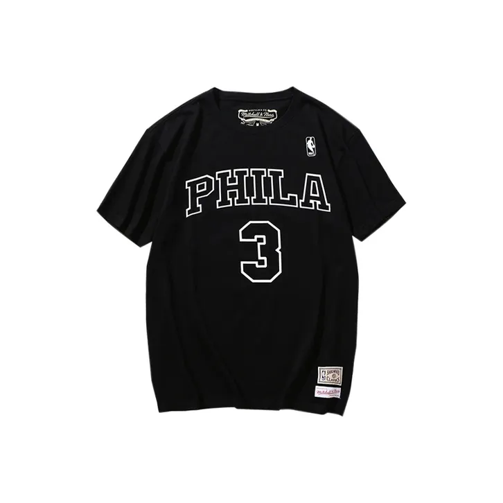 MITCHELL NESS T-Shirt Унисекс Черный