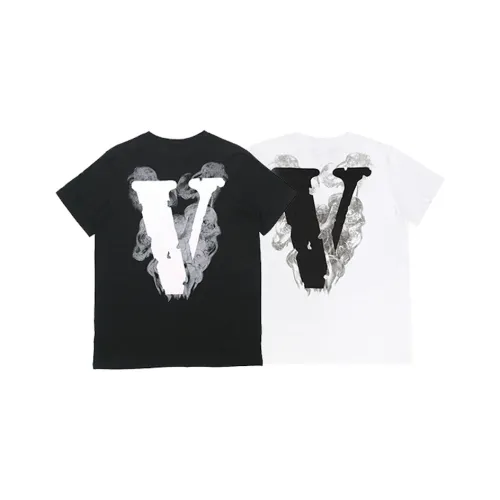 VLONE Big Logo Series 2 шт Черный+Белый Унисекс Т-рубашки