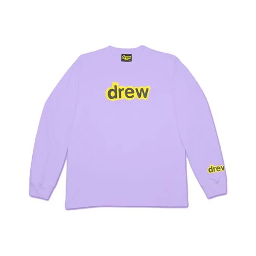 Drew House Letter Logo Series Лаванда Унисекс Футболки