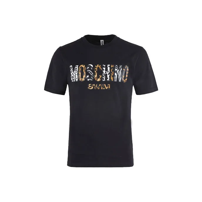 MOSCHINO Мужские черные T-рубашки