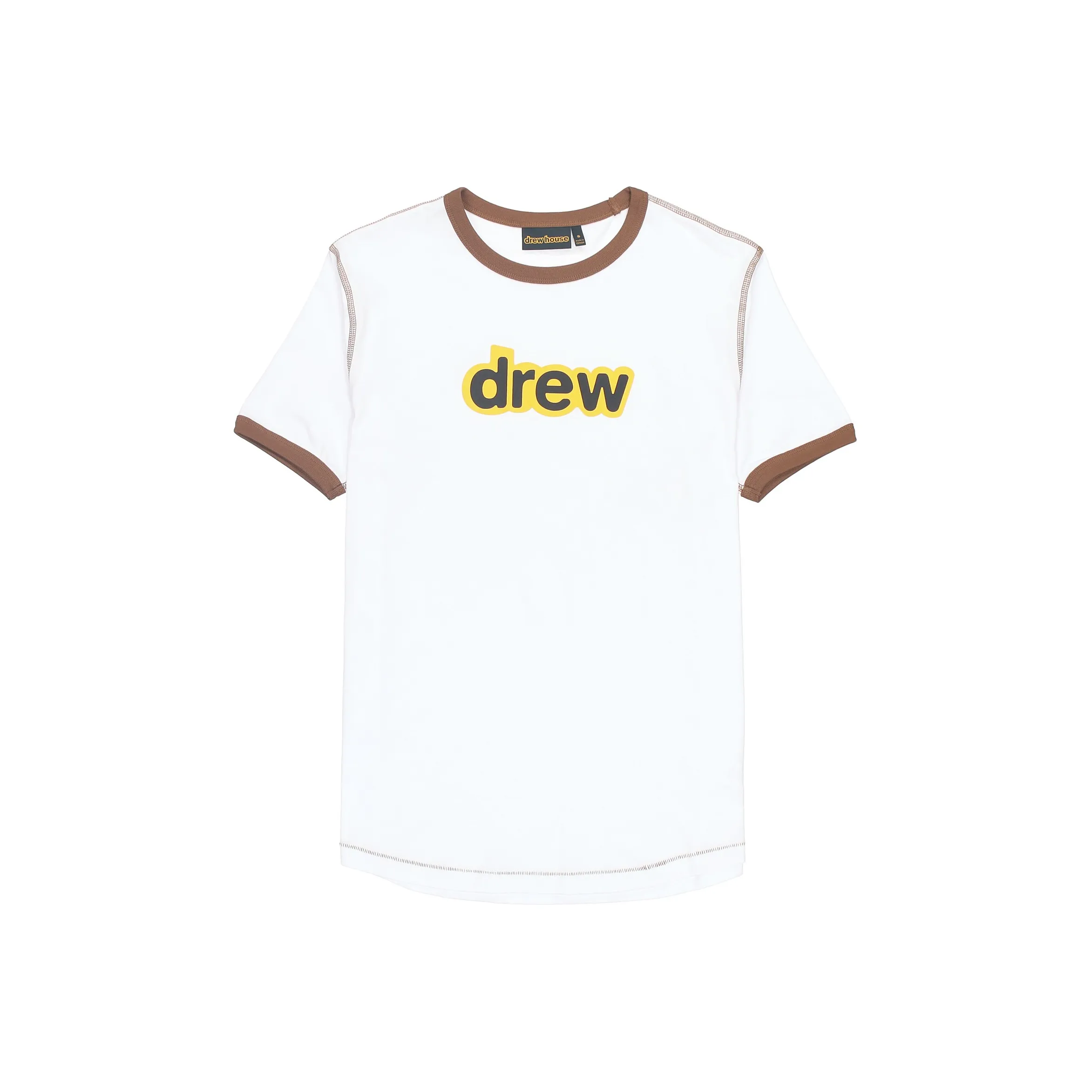 Drew House Letter Logo Series Белая Унисекс Футболка