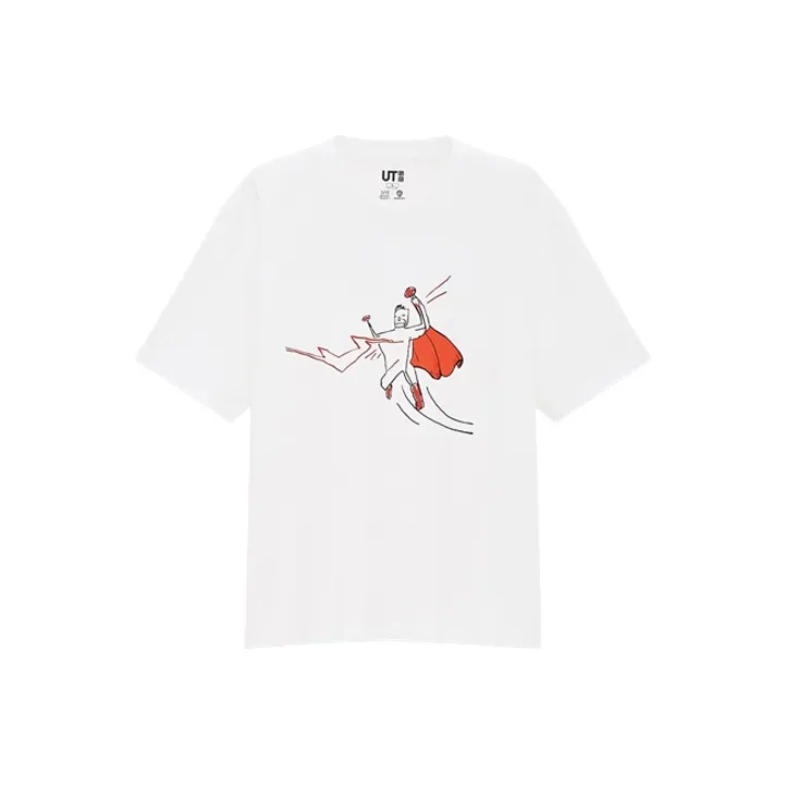 UNIQLO Warner Bros Straight T Shirt Unisex White