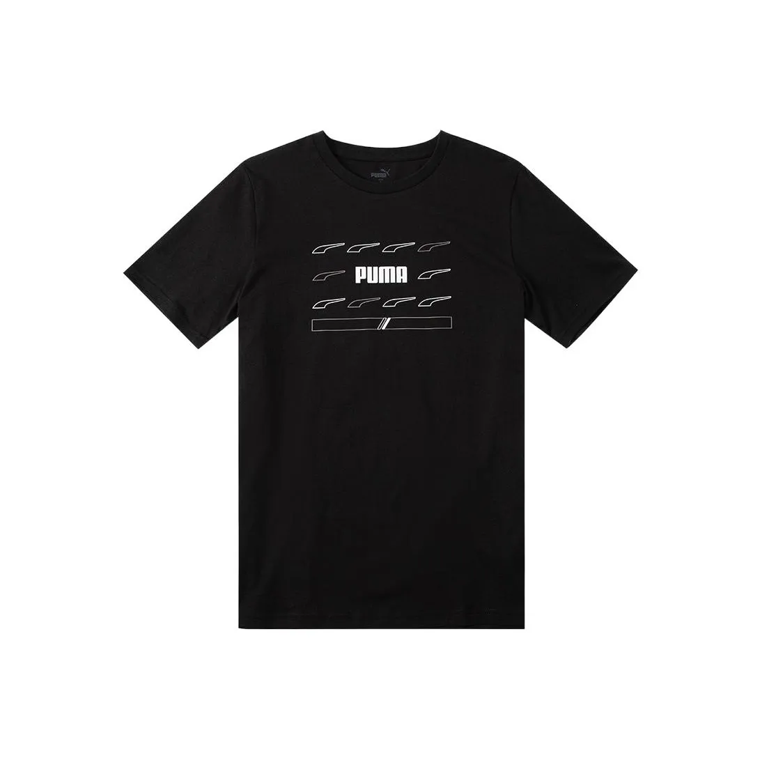 PUMA x FERRARI collaboration Черные Мужские T-рубашки