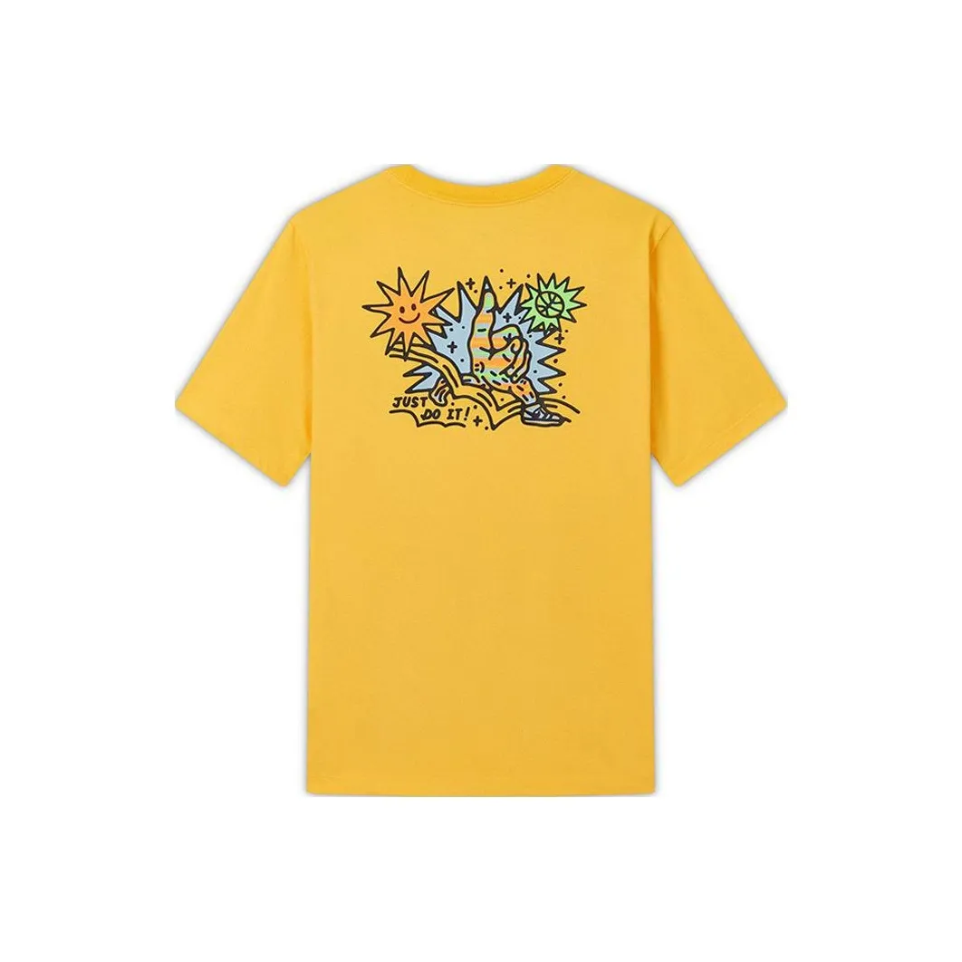 Nike T Shirts Men's Yellow
