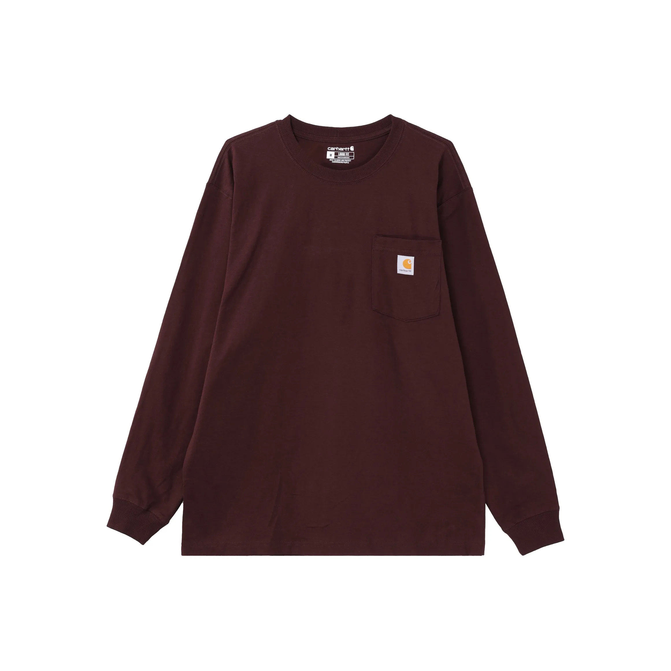 Carhartt T Shirts Unisex Burgundy