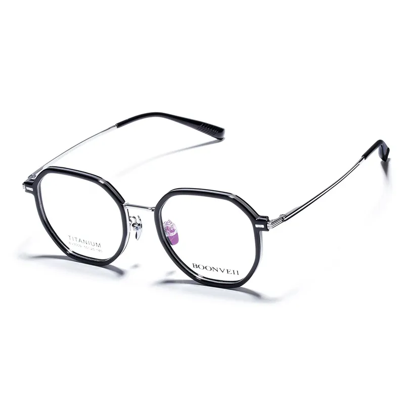 BOONVEII TR Памятный пластик Полутитан Оправы для очков Унисекс