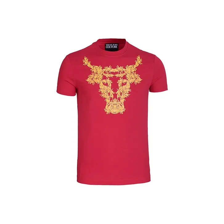 VERSACE JEANS COUTURE SS21 T Shirt Men's Red