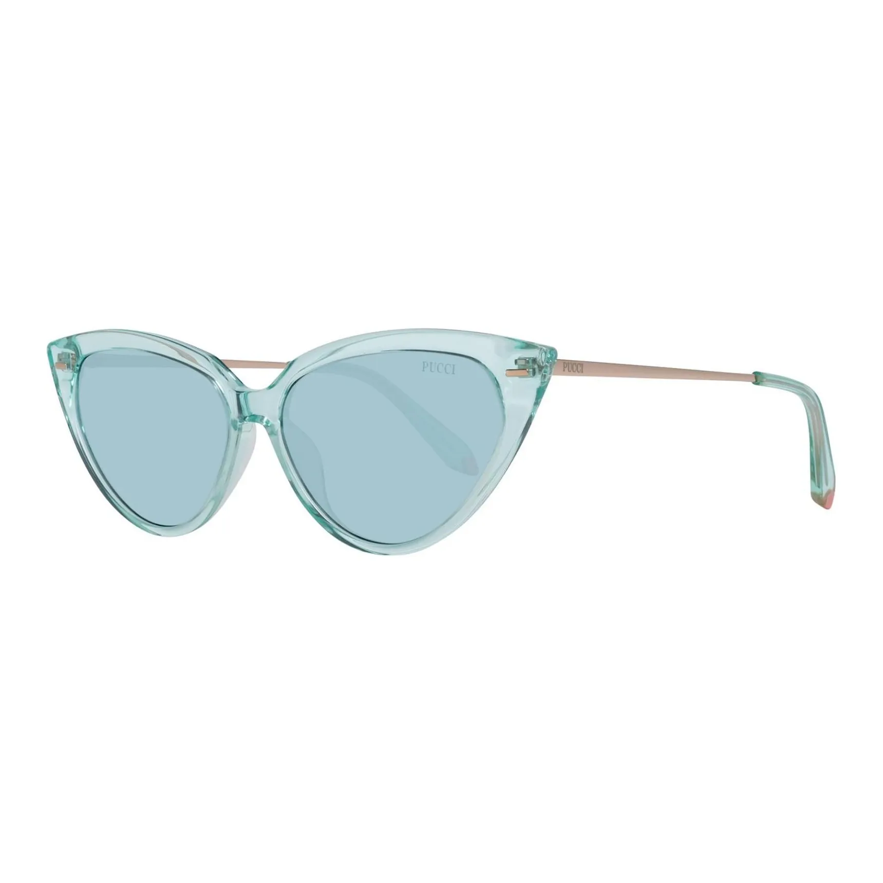 EMILIO PUCCI Metal Acetate Cat Eye Sunglasses Women's Blue