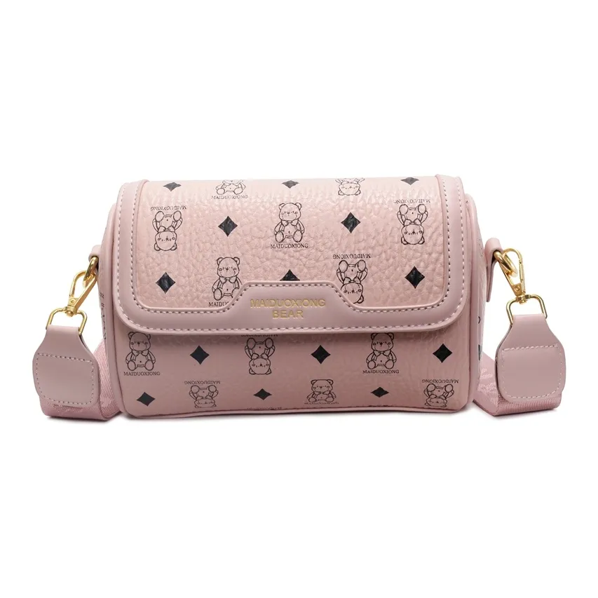 POLG PU Shoulder Bag, Crossbody Bag Women's Pink/Brown/White/Black/Khaki