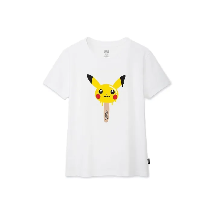 UNIQLO x Pokemon Regular T Shirt Women's White