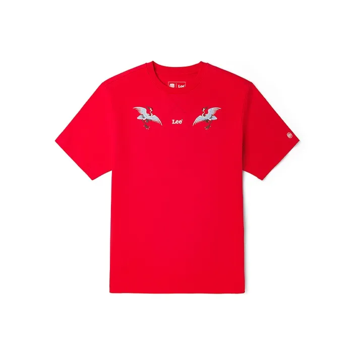 Lee T Shirts Men's True Red