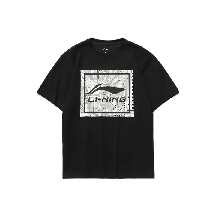 LINING Sports Fashion Collection Мужская черная футболка