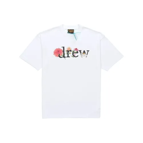 Drew House Letter Logo Series Белая Унисекс Футболка