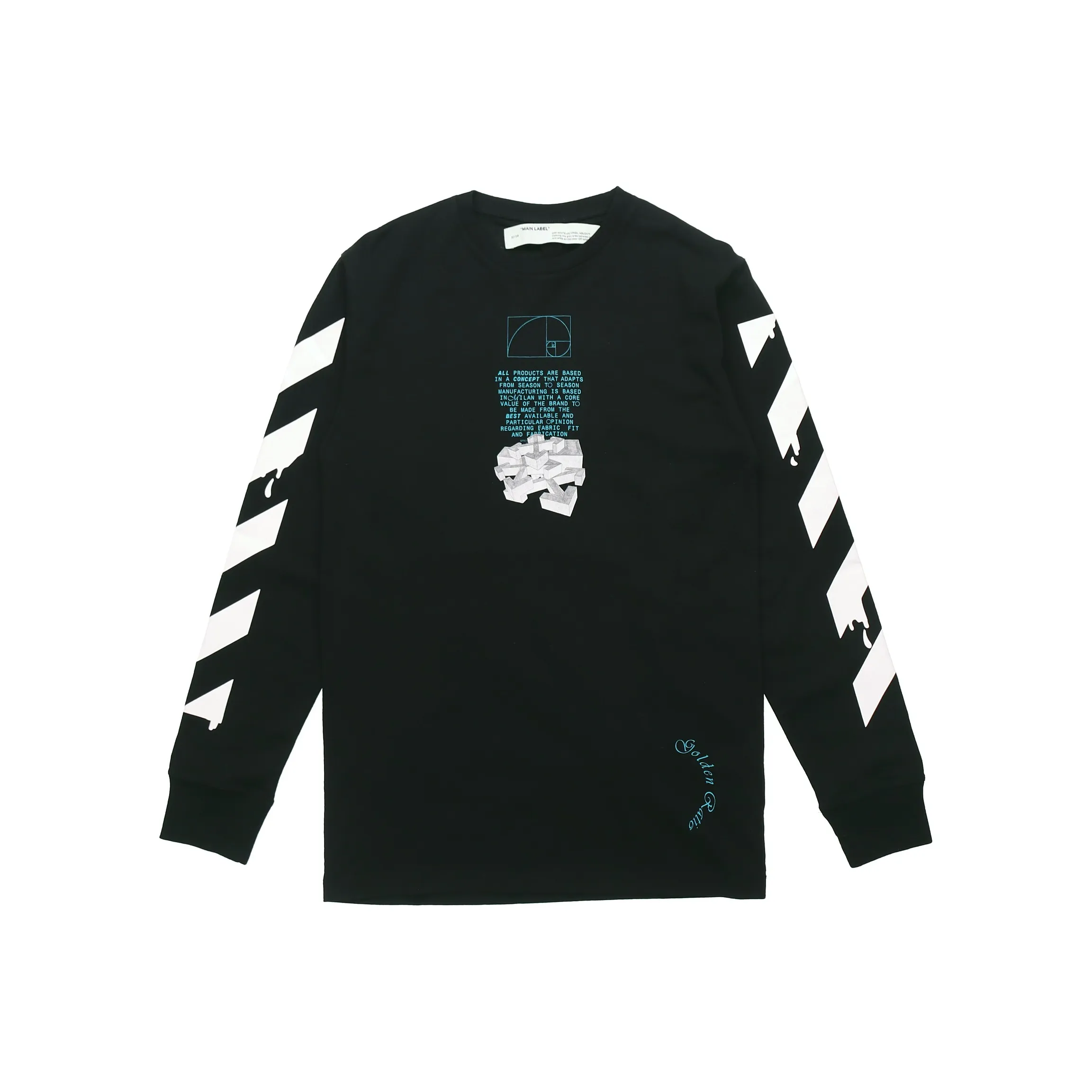 Off Белый SS20 T Рубашка Мужская Черная