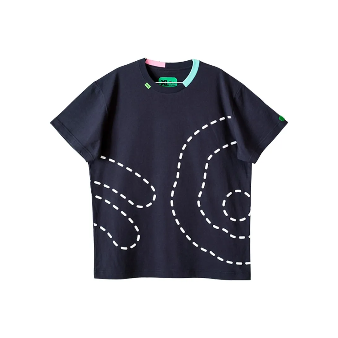 Corade Straight T Shirt Unisex Blue